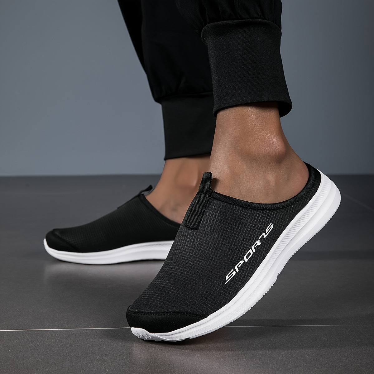 Women’s Flat Mule Sneakers Casual Slip-On Lightweight Comfortable Plus Size