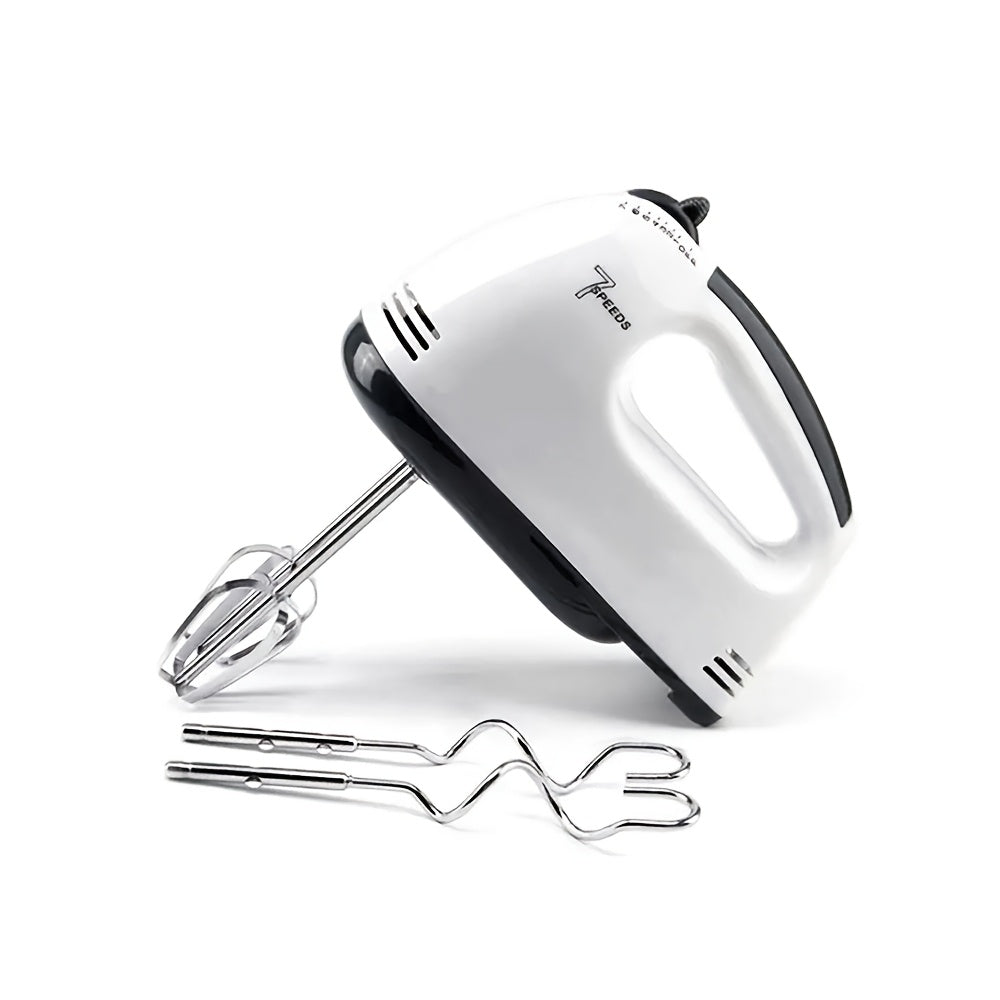 High-Power Stainless Steel Handheld Electric Egg Beater with Retractable Whisks for Baking and Mixing
