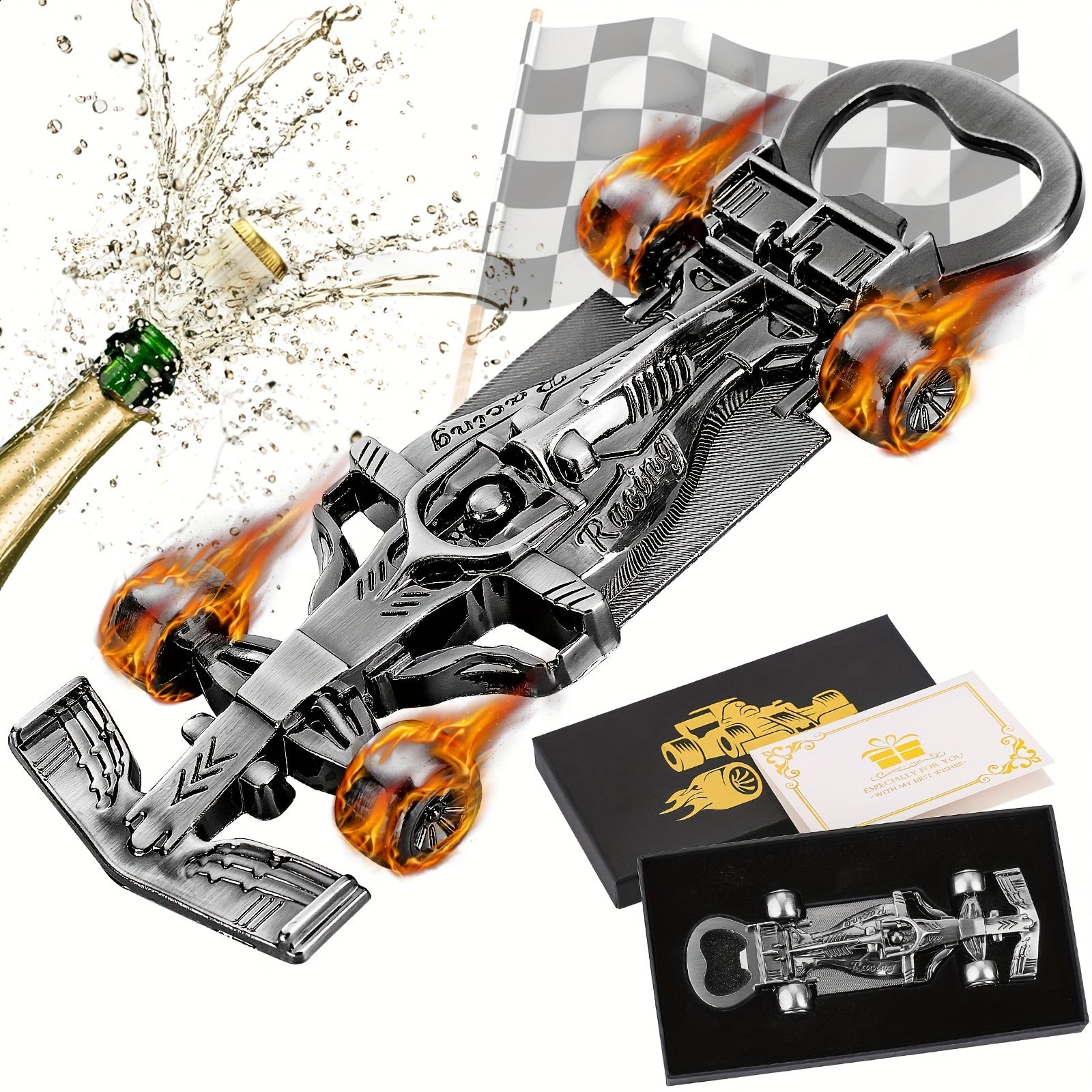 Racing Car Bottle Opener Gift for Racing Fans and Car Enthusiasts