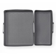 Rejillas de horno para freidora de aire grandes y pequeñas con molde de cesta de silicona, tapete para pizza y repuesto