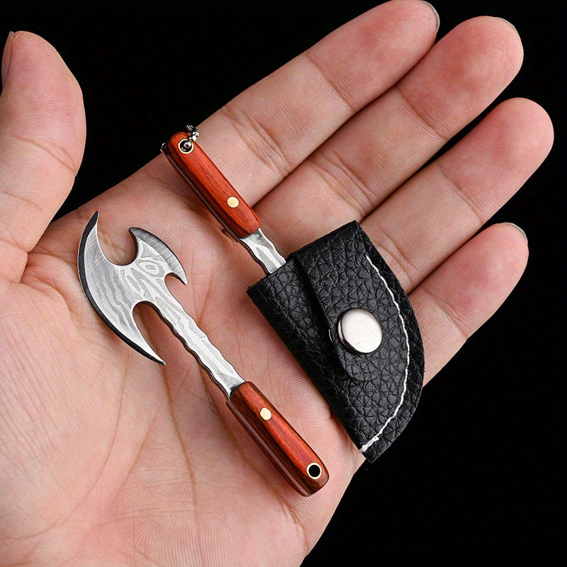 Men's Outdoor Keychain Tool Mini EDC Knife Small Kitchen Use Compact Black