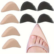 Unisex ko'pikli barmoqlarni to'ldiruvchi qo'shimchalar, juda katta poyabzal uchun, qora va bej