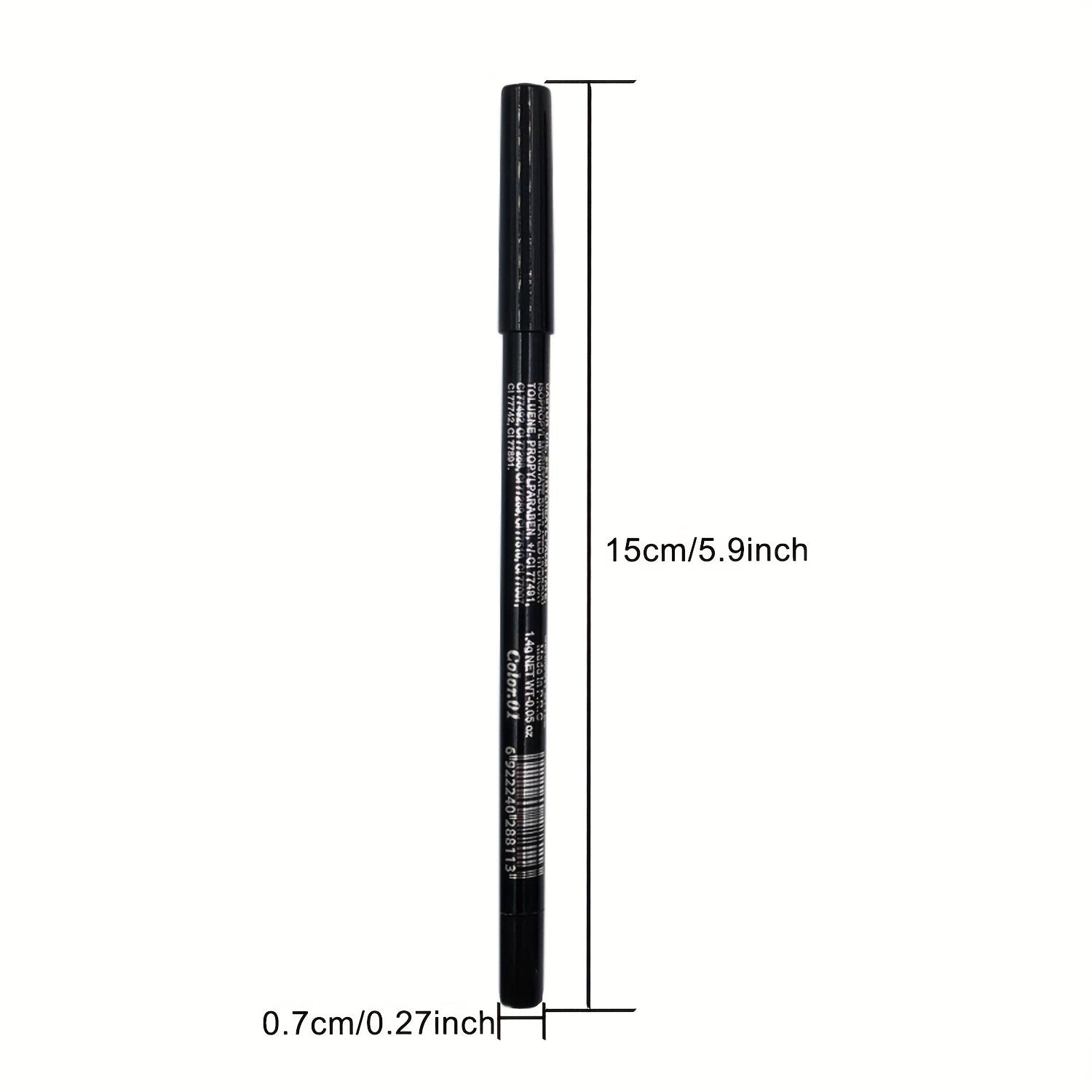 Lápiz de delineador de ojos impermeable para mujer, color duradero, maquillaje de ojos colorido