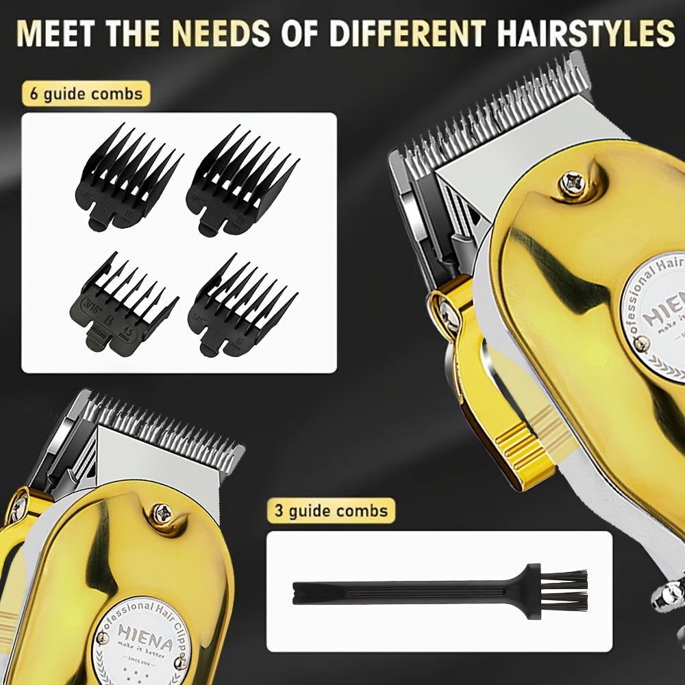 3 piezas de recortadora de cabello y barba para hombres, recargable por USB, batería de 2000mAh