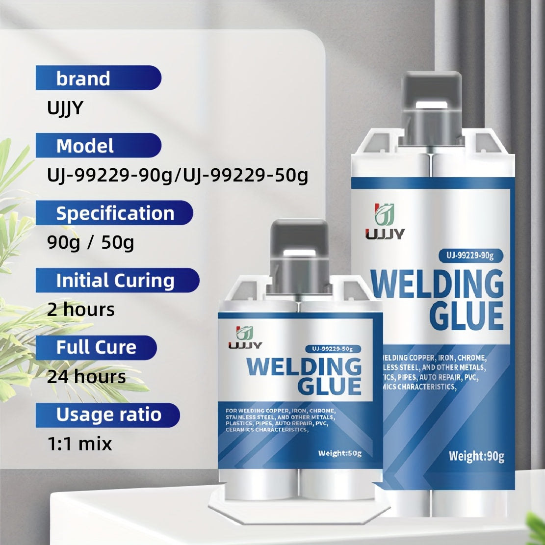 Waterproof Oil-Resistant High-Temperature Welding Glue for Metal Glass Plastic Wood 80g 30g Tubes