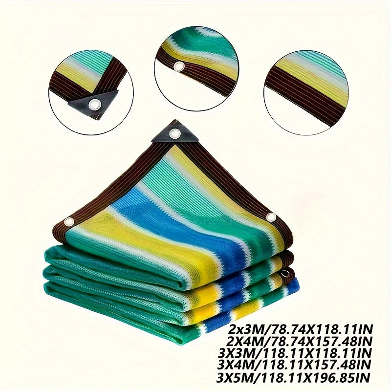 Outdoor UV Protected Sun Shade Mesh with Reinforced Edges and Grommets