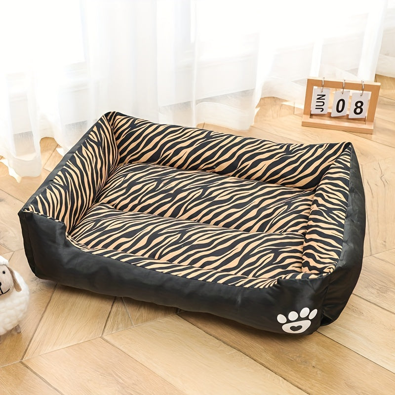 Dog Bed Soft Mat in Multiple Sizes Non-Slip Washable Polyester Fiber Rectangle for All Breeds