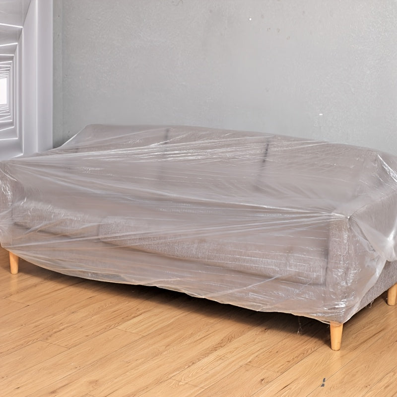 5 шт. прозрачных ПВХ чехлов для мебели и техники, водонепроницаемые защитные для дивана, телевизора, холодильника