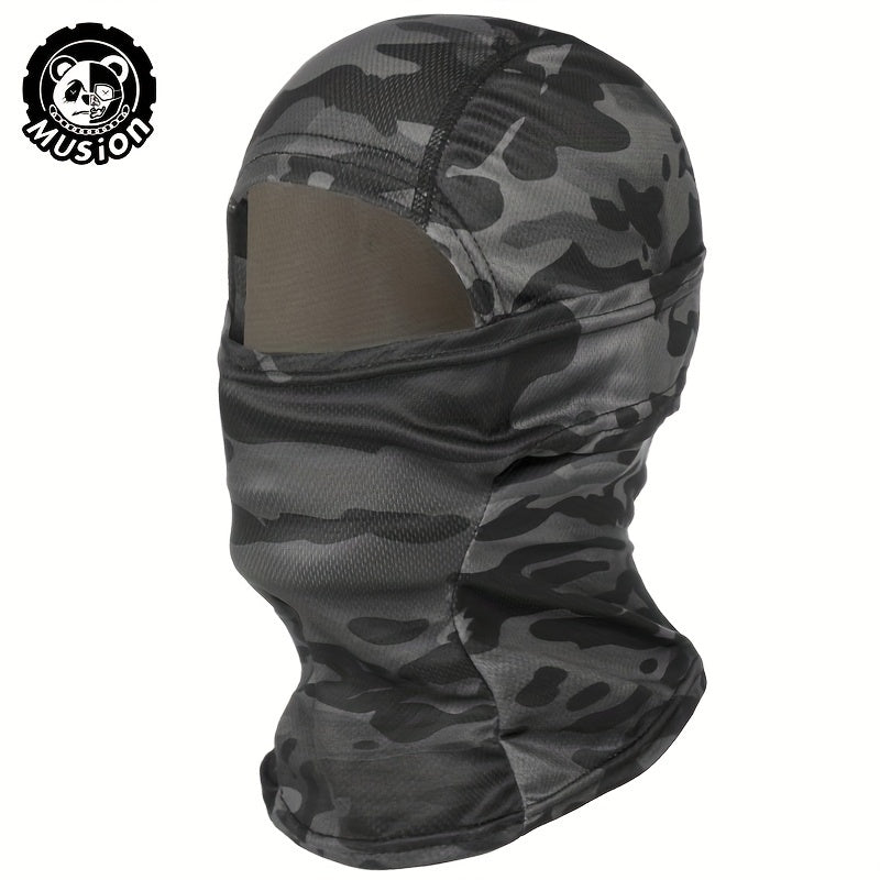 Взрослая камуфляжная поликоттонная маска для лица для езды на велосипеде и верховой езды