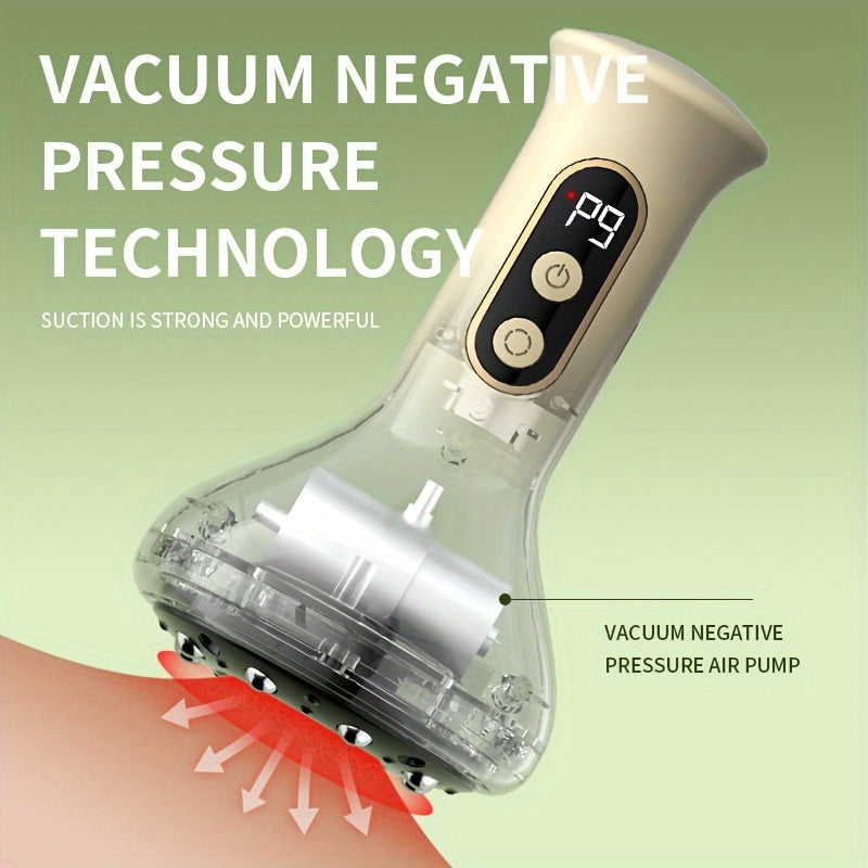 Compact Smart 9-Speed Cupping Massager with Heat Compression USB Rechargeable Full-Body Portable