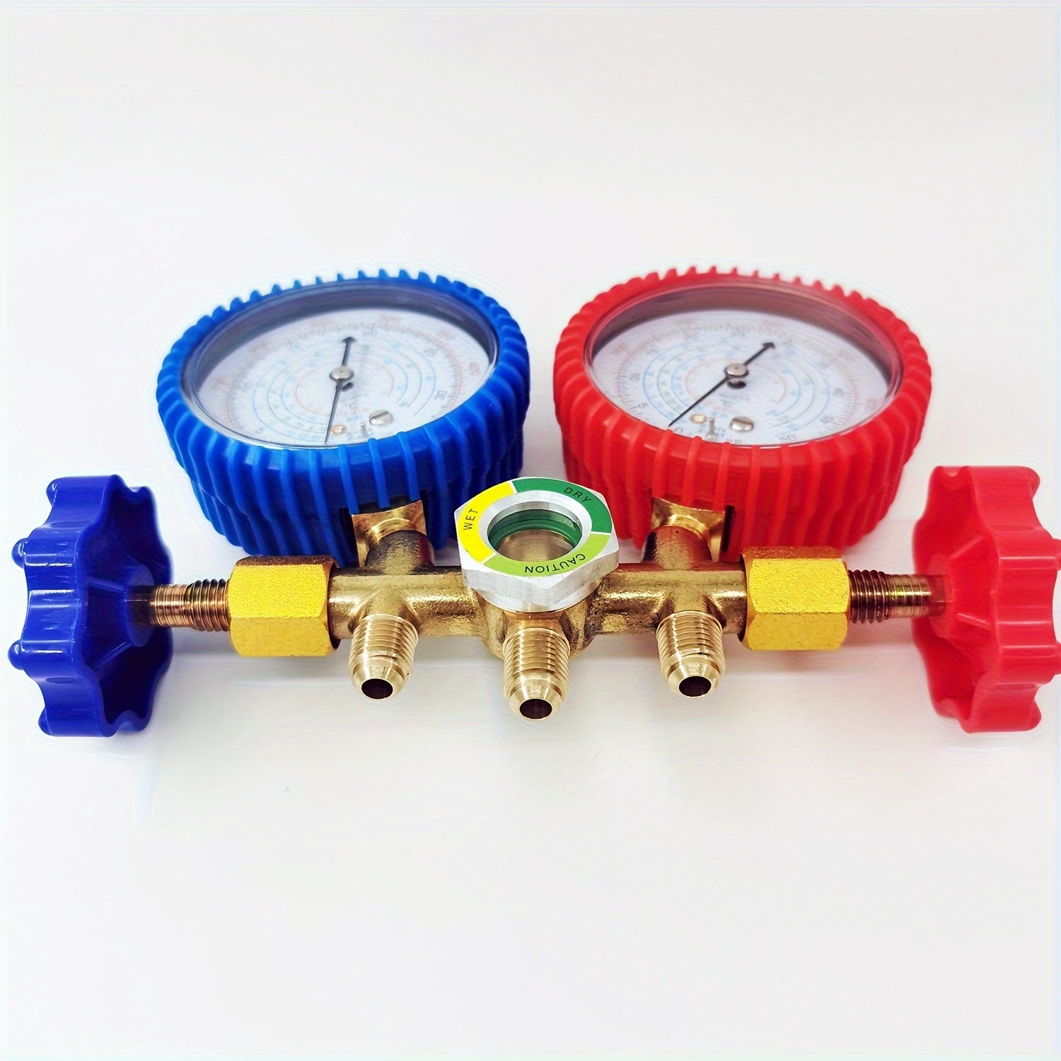 HVAC Refrigeration Manifold Gauge Set with Hoses for R410A R22 R134A
