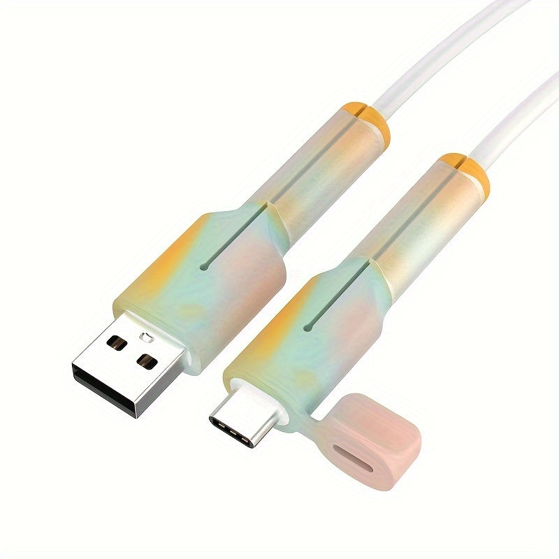 Silicone Cable Protector for Data Cables and Chargers Compatible with iPhone, Huawei, Oppo, Xiaomi, VIVO