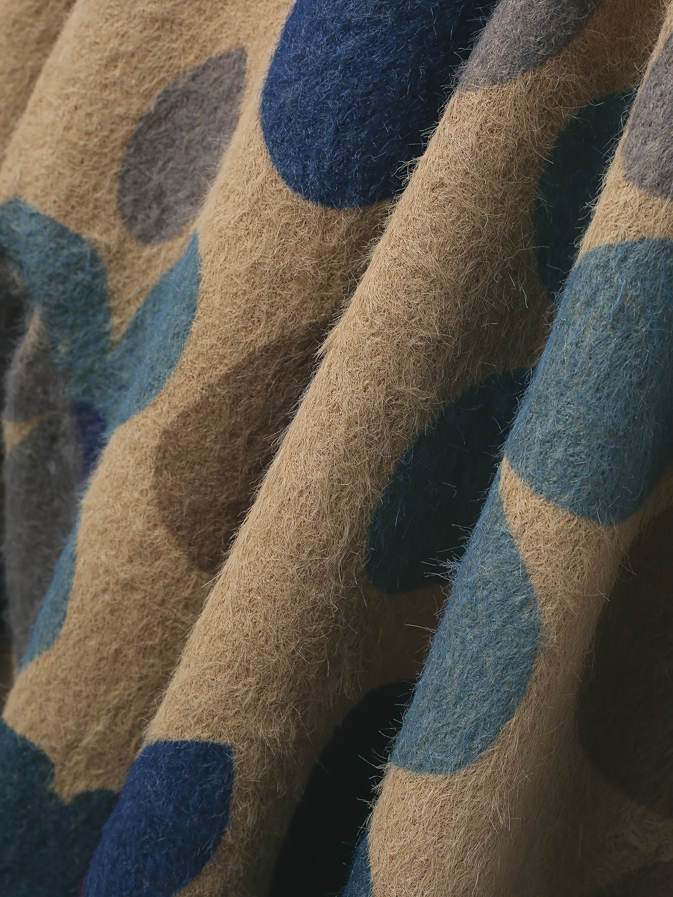 Women's Floral Print V-Neck Cardigan Sweater with Pockets