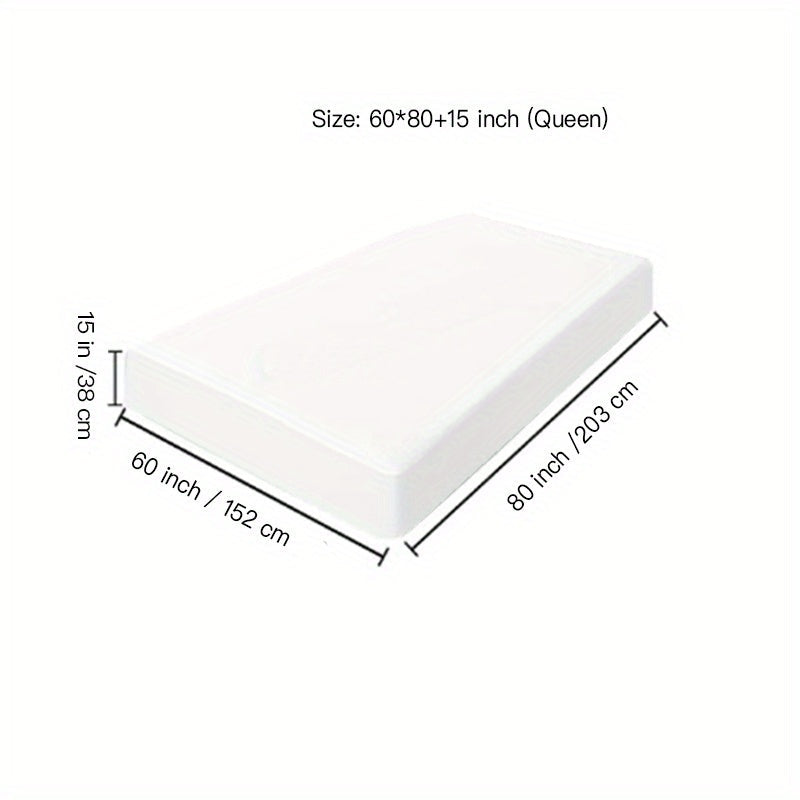 Protector de colchón impermeable de punto jersey transpirable con bolsillos profundos