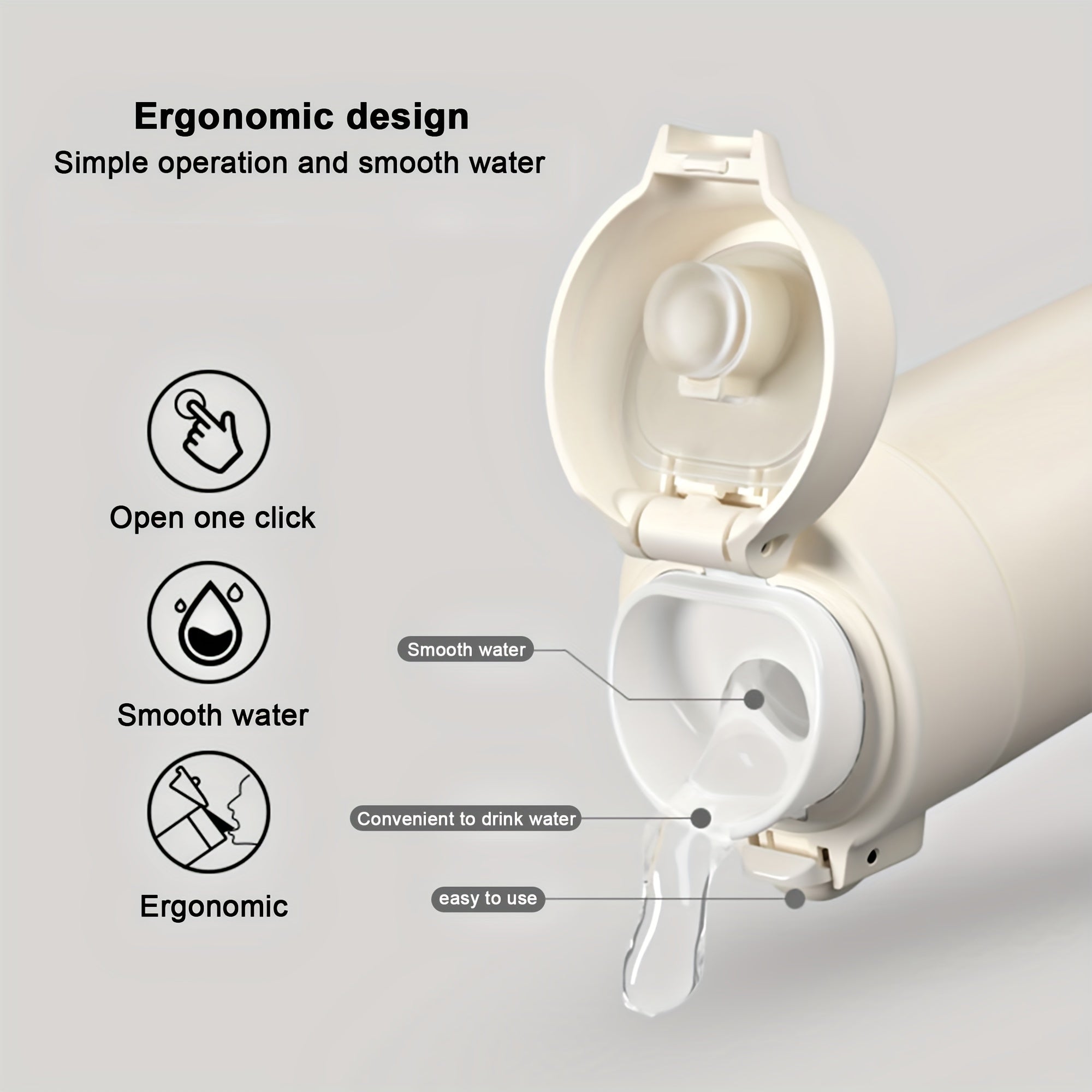 Shaxsiylashtirilgan zanglamas po'latdan yasalgan suv shishasi, 11oz yoki 15oz o'lchamlarida mavjud. Ikki qavatli izolyatsiya, oqmas, BPA-free va issiq va sovuq ichimliklar uchun ideal. Faqat qo'lda yuvish.
