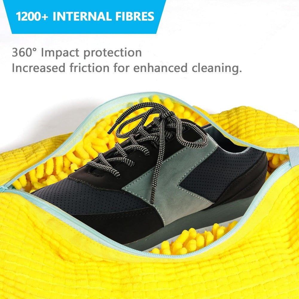 Yellow Washing Machine Shoe Bag Polyester Protective Laundry Bag for Sneakers