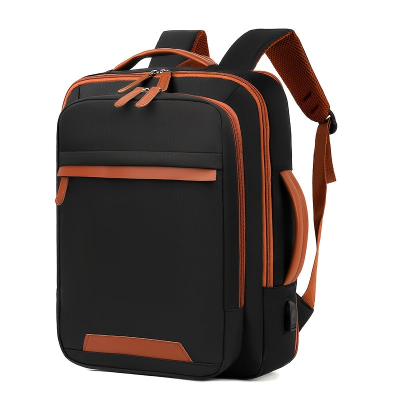Outdoor Laptop Backpack with Wet Dry Separation for Travel and School Black
