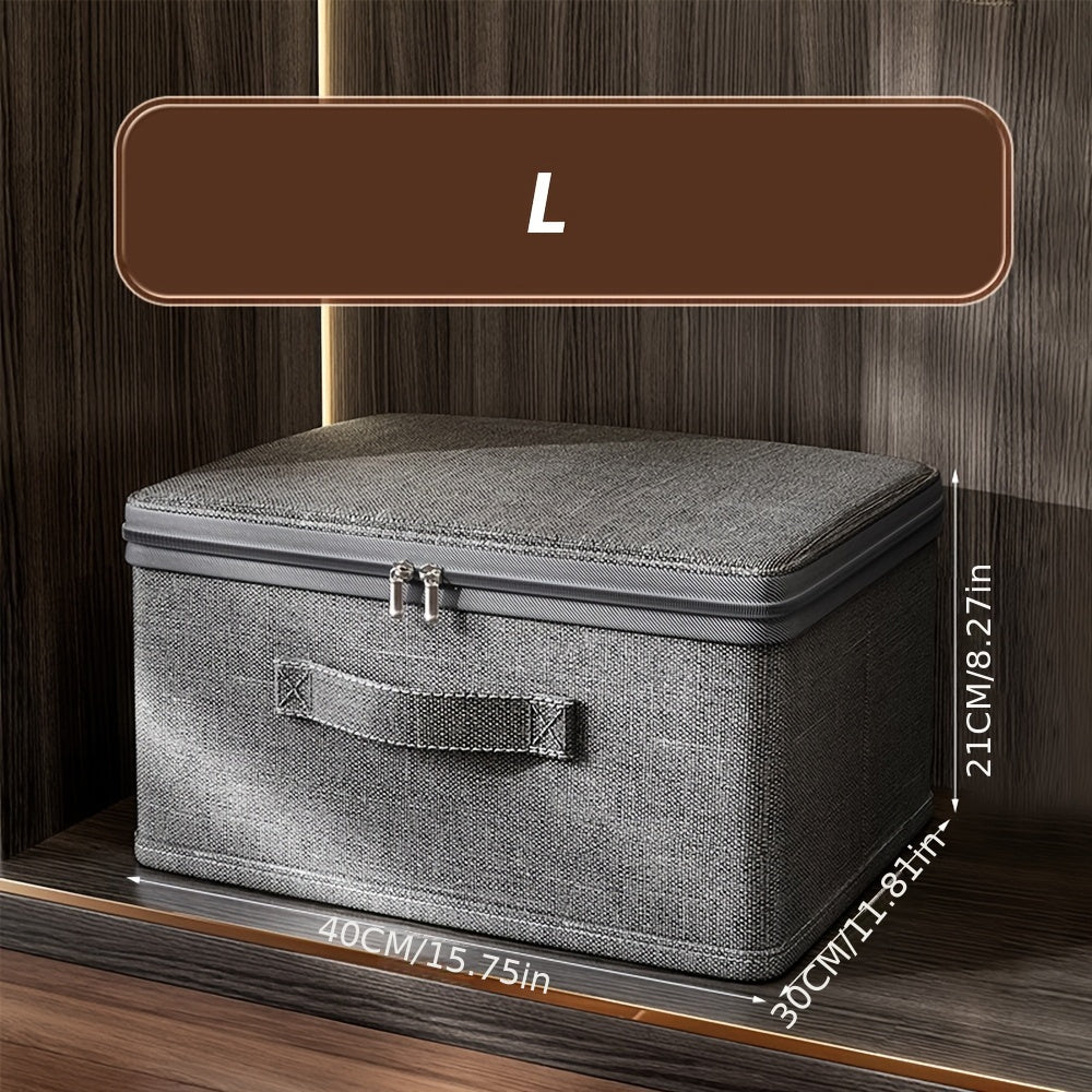 XL To'plangan Saqlash Qutisi - Shkaf, Yotoqxona, Oshxona uchun Ko'p Maqsadli Tashkiliy - O'yinchoqlar, Kitoblar, Kiyimlar, Yotoq to'saklari uchun Ideal - Mustahkam Polyester Materiali | Stackable | Mustahkam tutqich | Kiyim shkafi