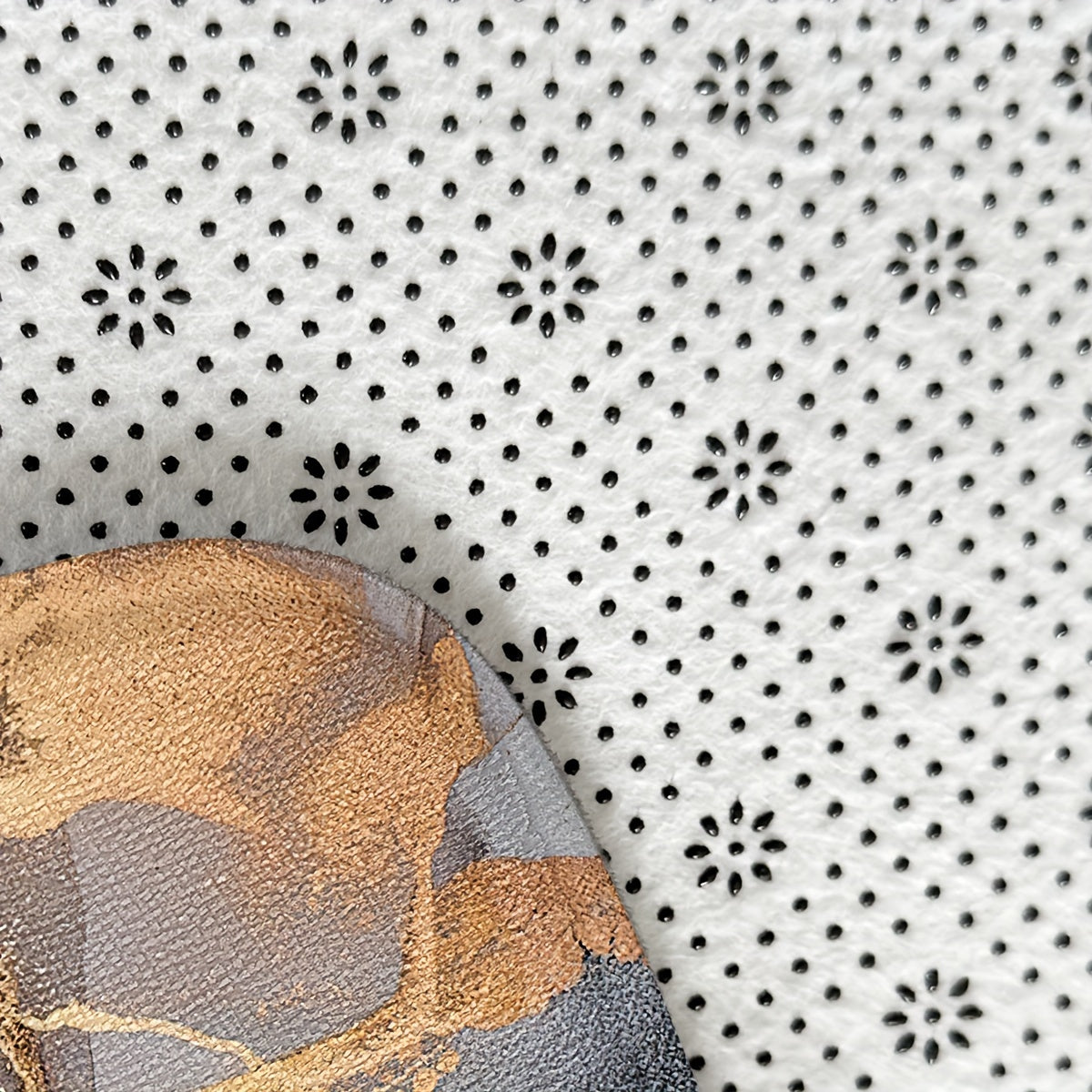 Alfombra de tinta dorada antideslizante y resistente al desgaste para sala de estar y dormitorio 5x7 pies