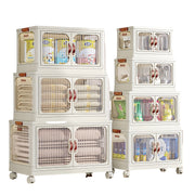 1 dona Egiluvchi Saqlash Qutisi, ikki eshikli, talabalar yotoqxonalari va uyda tartibga solish uchun ideal.