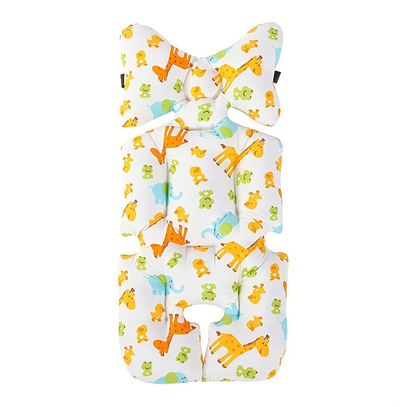 Baby Stroller Cushion with Cartoon Design Thickened Padding Seat Pad for Infants