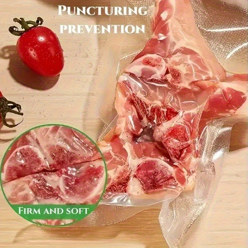 BPA-Free Vacuum Food Storage Bags for Meat Seafood Vegetables Fruits 200 Pack