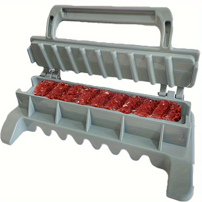 1 dona Oson Kebab Tayyorlagich - Yagona Qator Plastik Shish Mold, Oziq-ovqat uchun xavfsiz va oson BBQ uchun portativ, Oshxona jihozlari va aksessuarlar