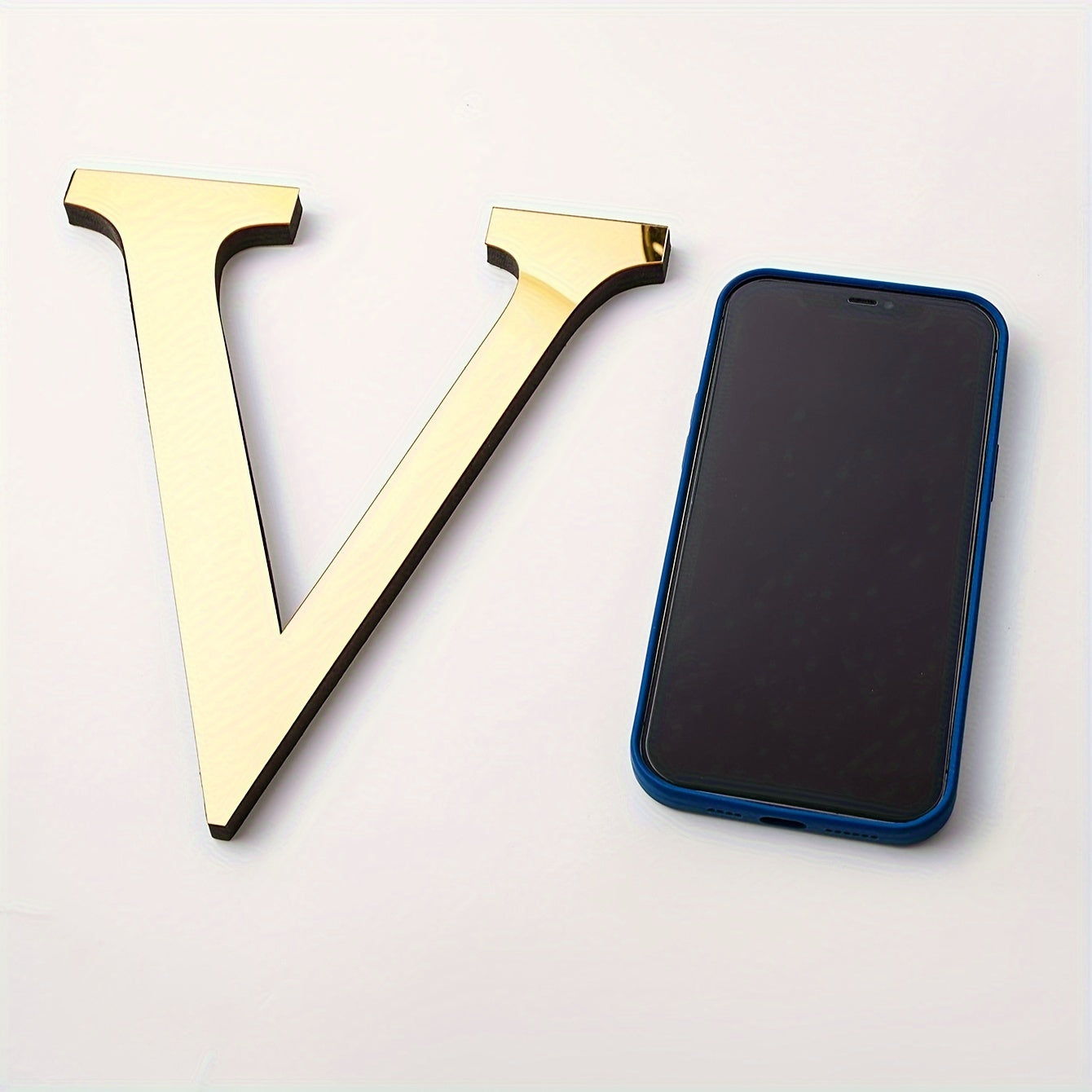 3D Acrylic Mirror Wall Decals Alphabet Stickers Gold Silver Self-Adhesive Modern Home Decor