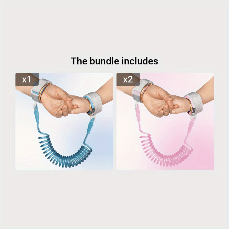 Blue Safety Bracelet Leash for Kids, Adjustable, Perfect for Gifts