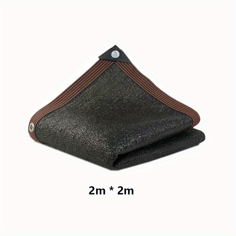 Havo o'tkazadigan tarmoq soyali mato, tashqi quyoshdan himoya uchun grommetlar bilan, 2x2m yoki 2x3m, qora