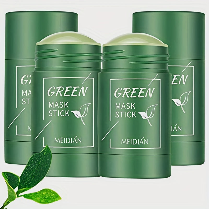 Green Tea Mask Stick for All Skin Types Deep Cleansing and Moisturizing Paraben-Free Hypoallergenic Travel-Friendly