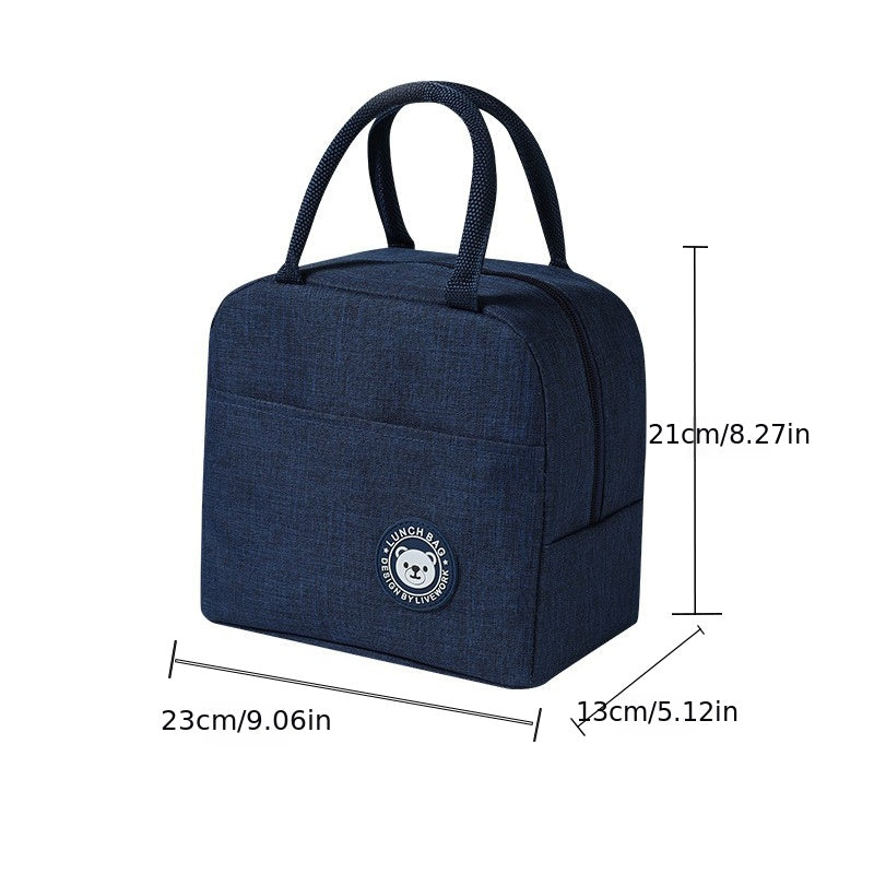 Insulated Lunch Bag with Aluminum Foil, Portable Thickened Food Storage Bag