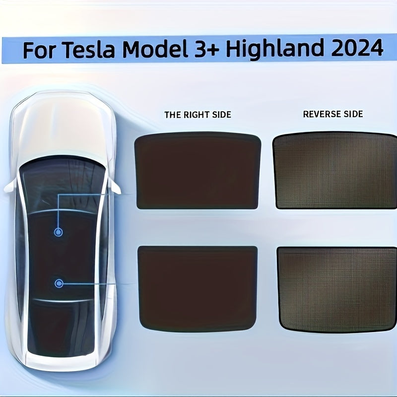 Tesla Model Y/3 uchun quyosh soyasi energiya qalqoni, tortiladigan va 2019-2024 yillarga mo'ljallangan modellar uchun mos, zararli UV nurlarini to'sadi.