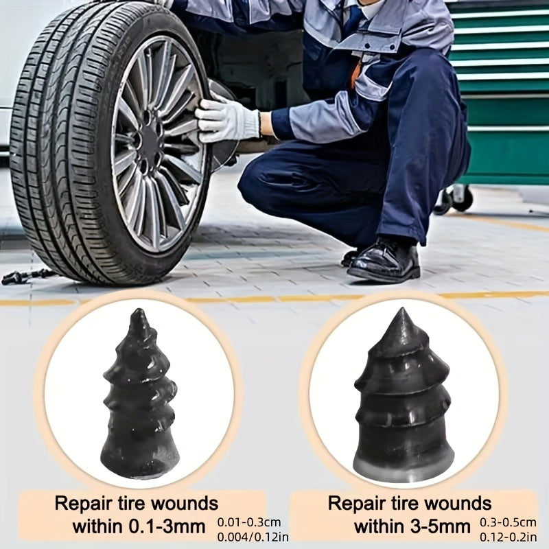 10/30 Pcs Synthetic Rubber Tire Repair Nails Universal Puncture Fixing Tools