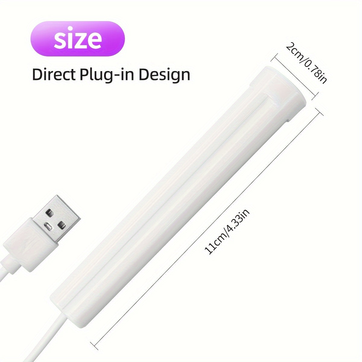 Mini UV LED Nail Curing Lamp Handheld Gel Polish Dryer USB Powered Unscented