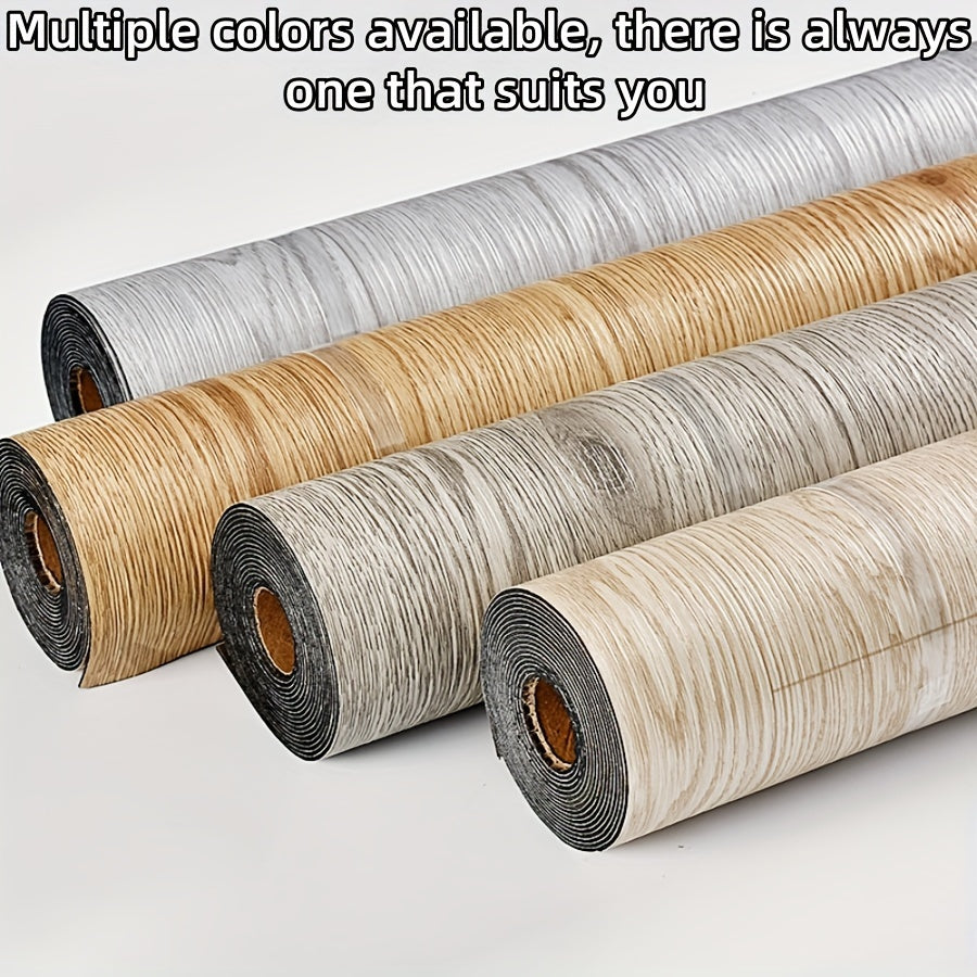 Self-Adhesive 3D Imitation Tree Pattern Wallpaper for Kitchen and Living Room Decor