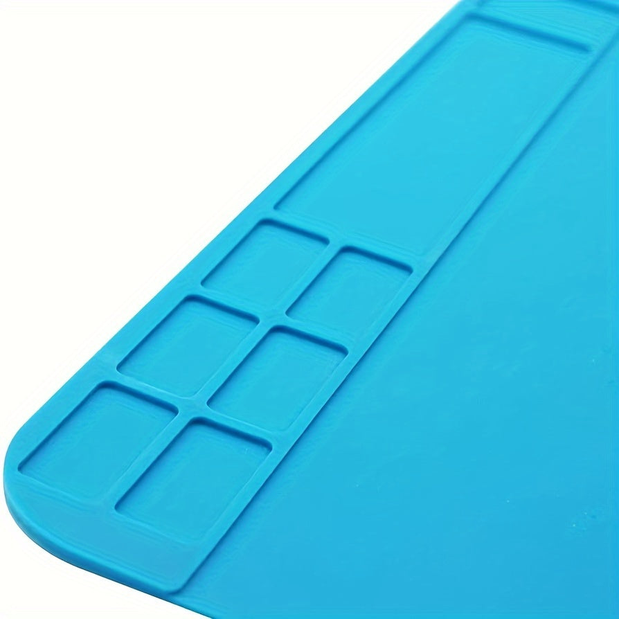 Silicone Soldering Mat with Screw Position for Electronics Repair 11.8 x 7.9 Inches