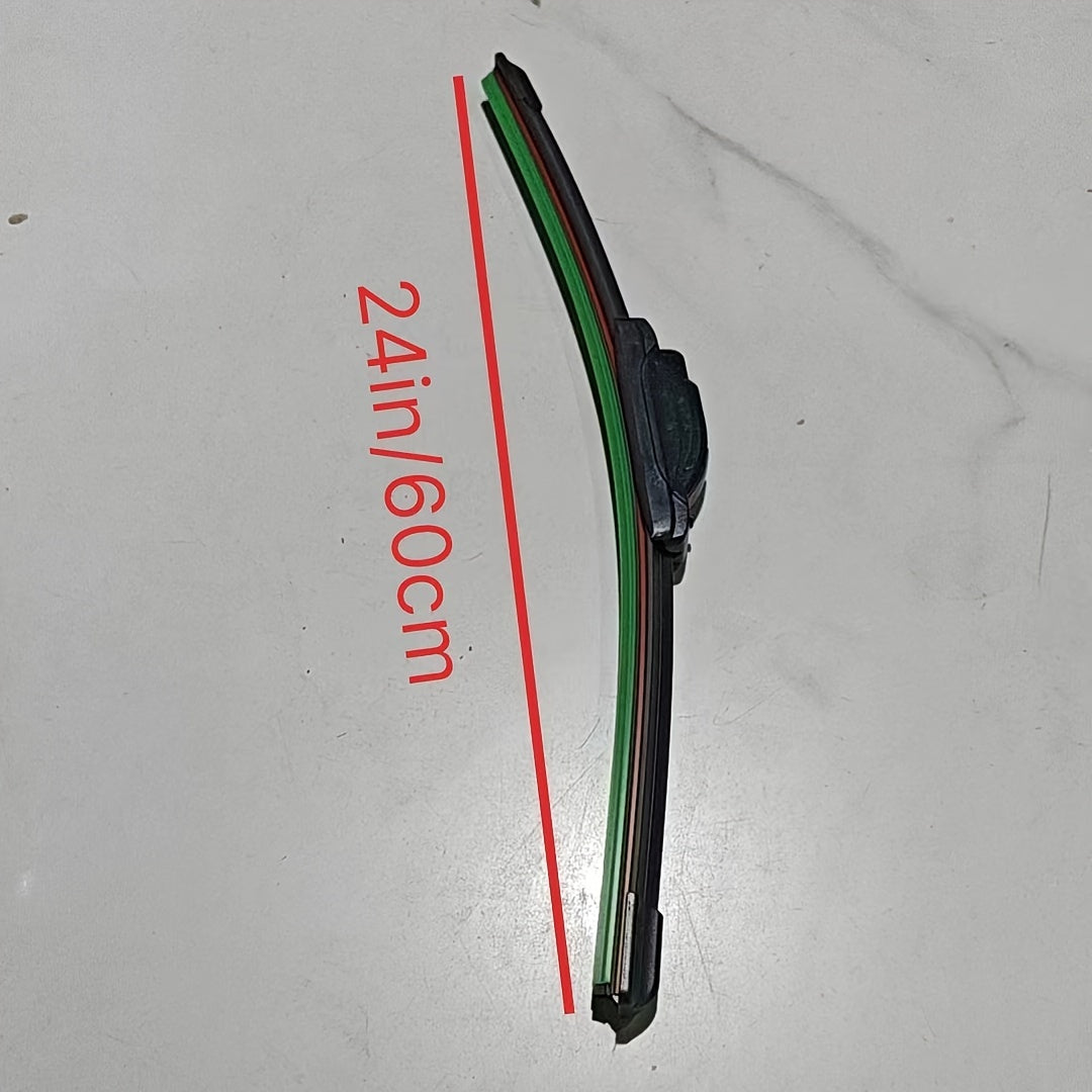 Universal U-Shaped Multi-Functional Wiper Blade Durable Dual Rubber Fit All Cars