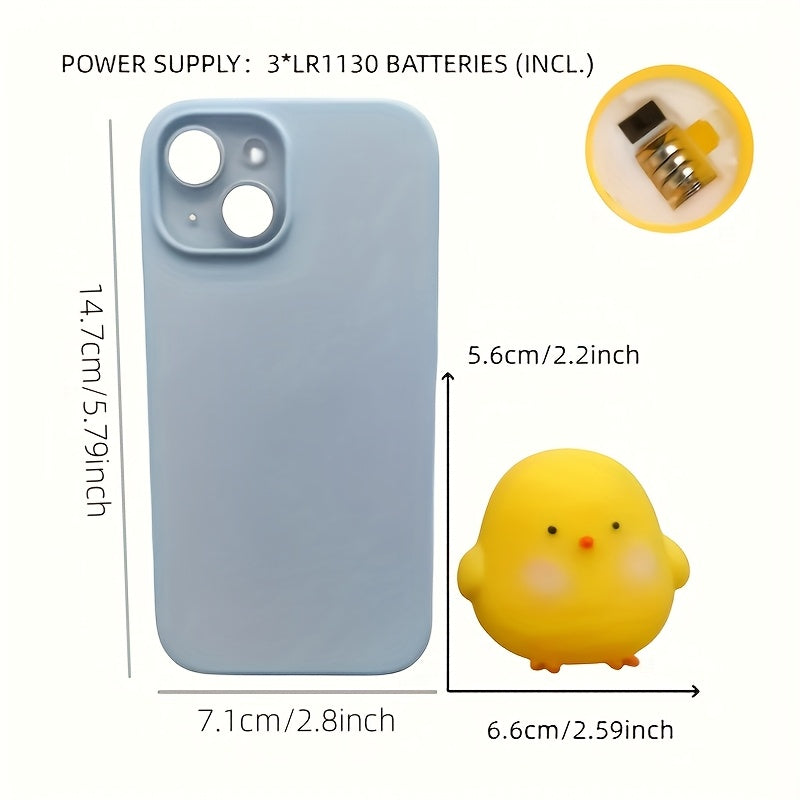 Yellow Plastic Chick Night Light for Outdoor Decor and Camping