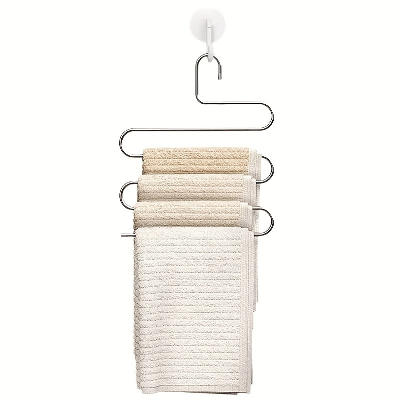 Multi-Layer Metal Pants Hanger Space-Saving Suit Jacket Top Organizer