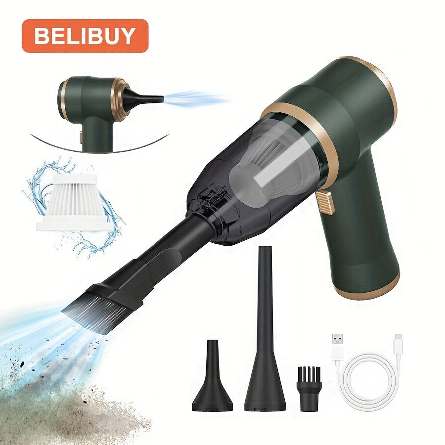 Aspiradora de mano inalámbrica portátil mini con succión de 5000PA y accesorios multifunción