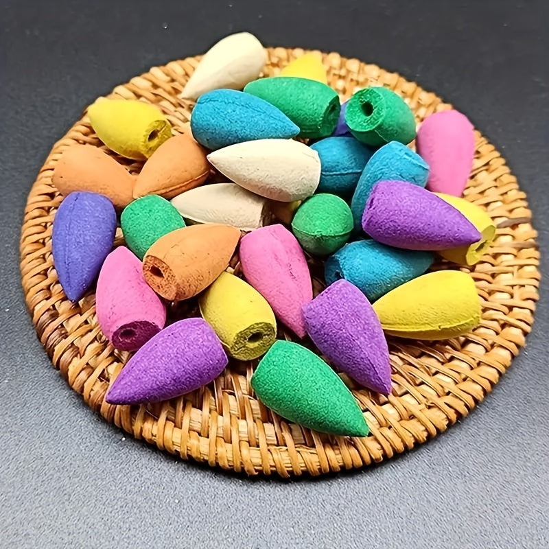 Sandalwood Rose Agarwood Incense Cones for Home Fragrance Yoga Relaxation Not Included