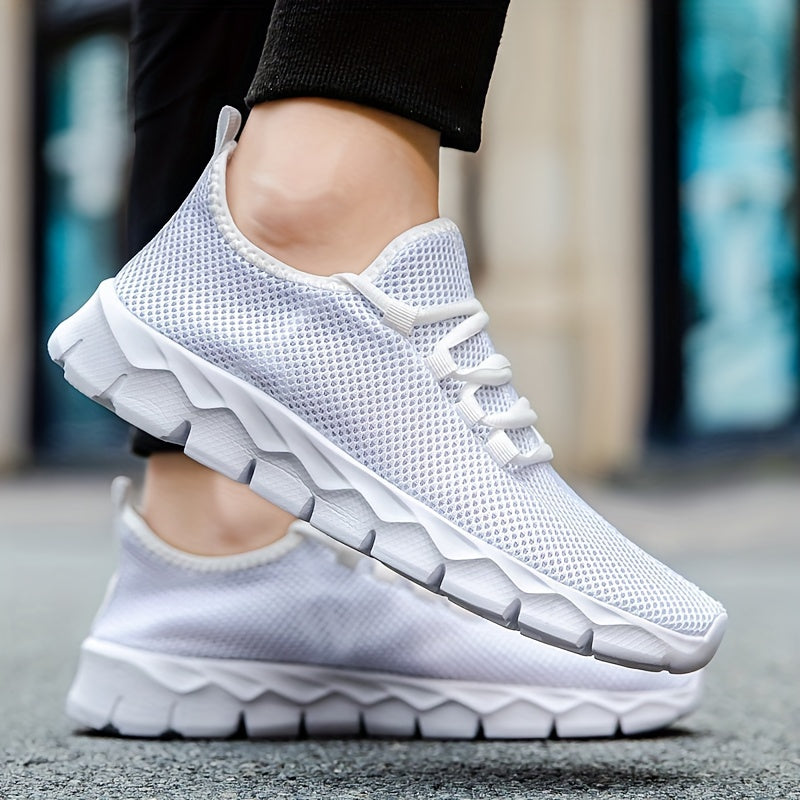 Men's Breathable Lightweight Mesh Slip-On Sneakers for Outdoor Activities