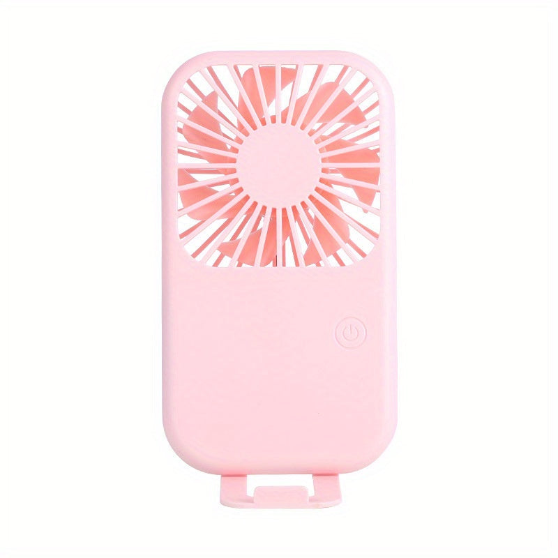 Mini Handheld Fan with Adjustable Speeds USB Rechargeable Portable Fan for Travel Office Car