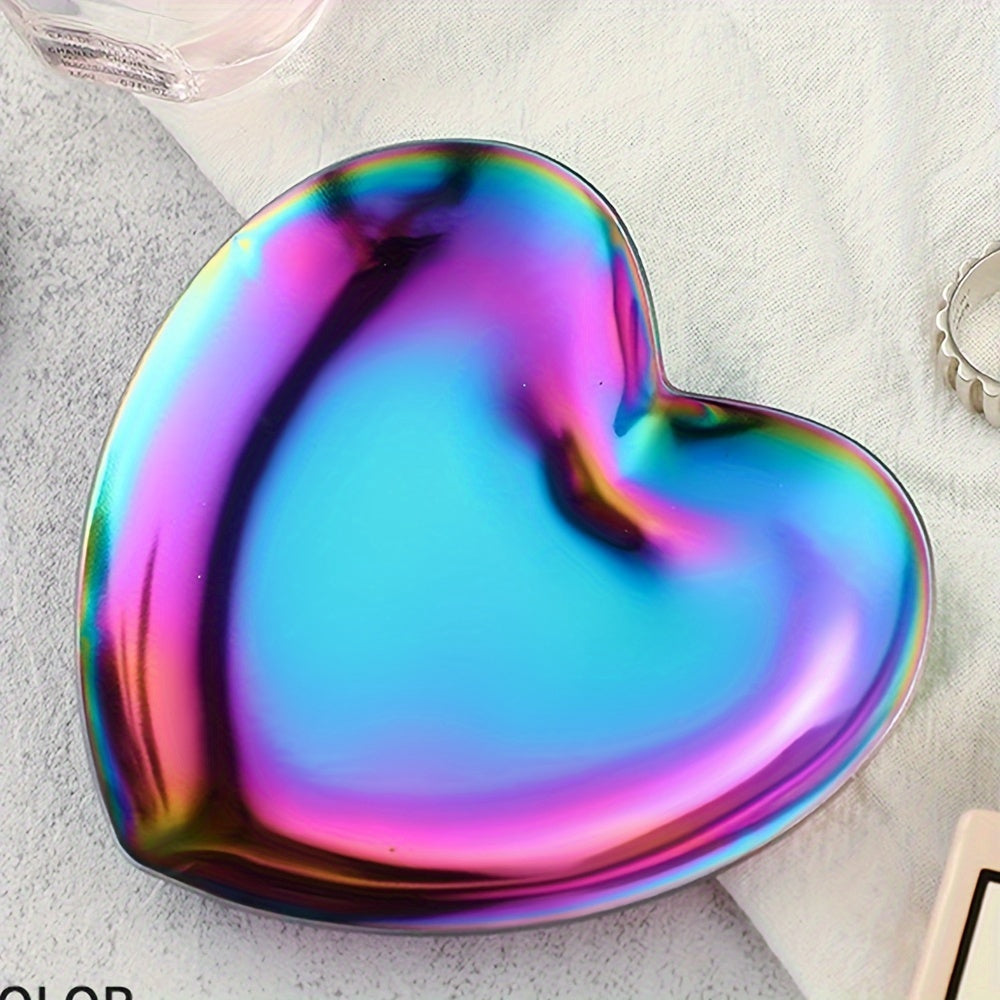 Zargarlik va kosmetika uchun yurak shaklidagi zanglamaydigan po'latdan yasalgan idish