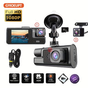 Triple Camera Car Dash Camera 1080P Night Vision 5.08cm IPS Screen