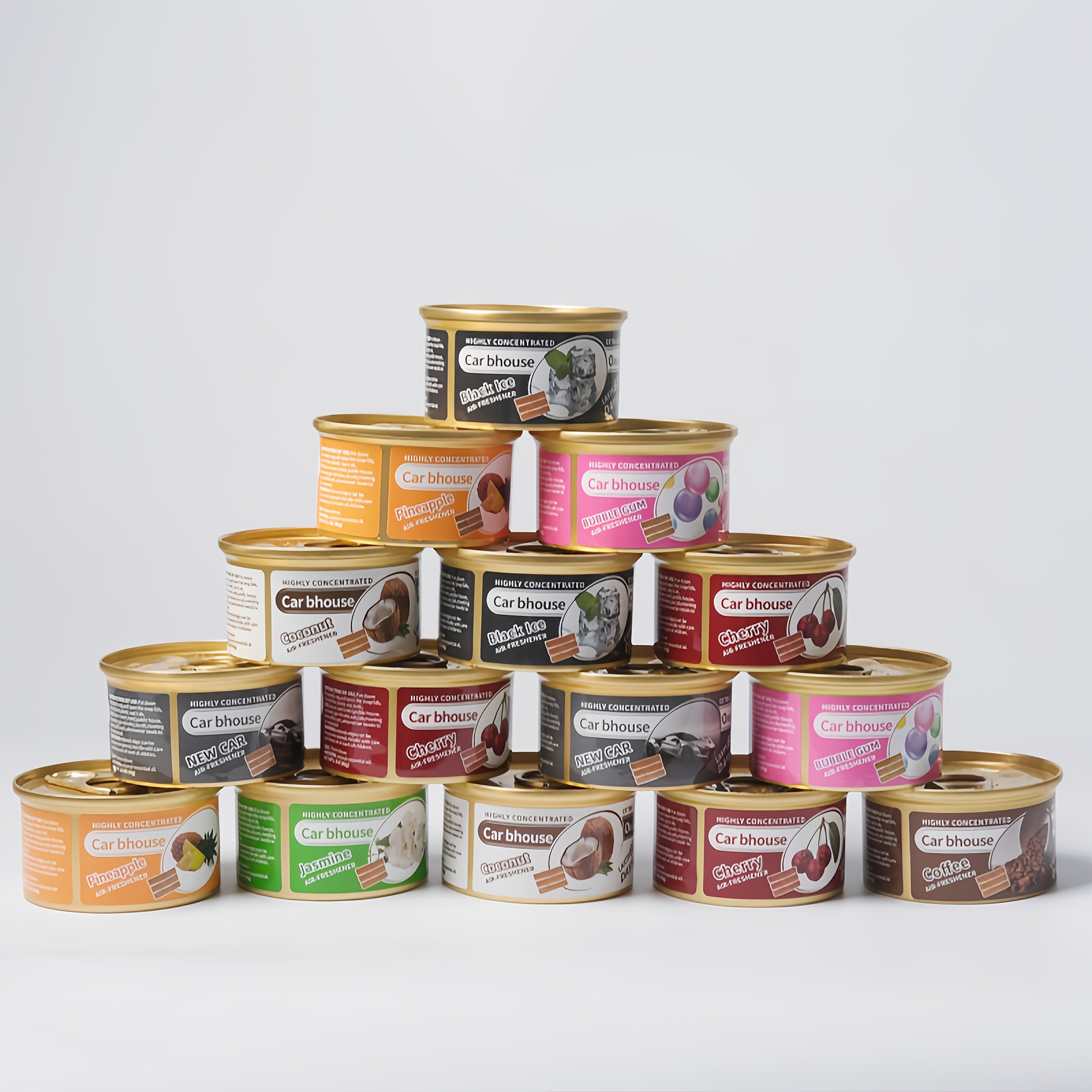 Yog'och avtomobil havo tozalagichlar to'plami uzoq davom etadigan aromat va bir nechta hidlar bilan