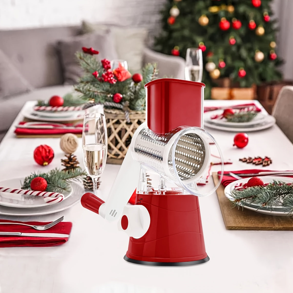 Vegetable Slicer Set Food-Safe Plastic Kitchen Tool for Holiday Recipes