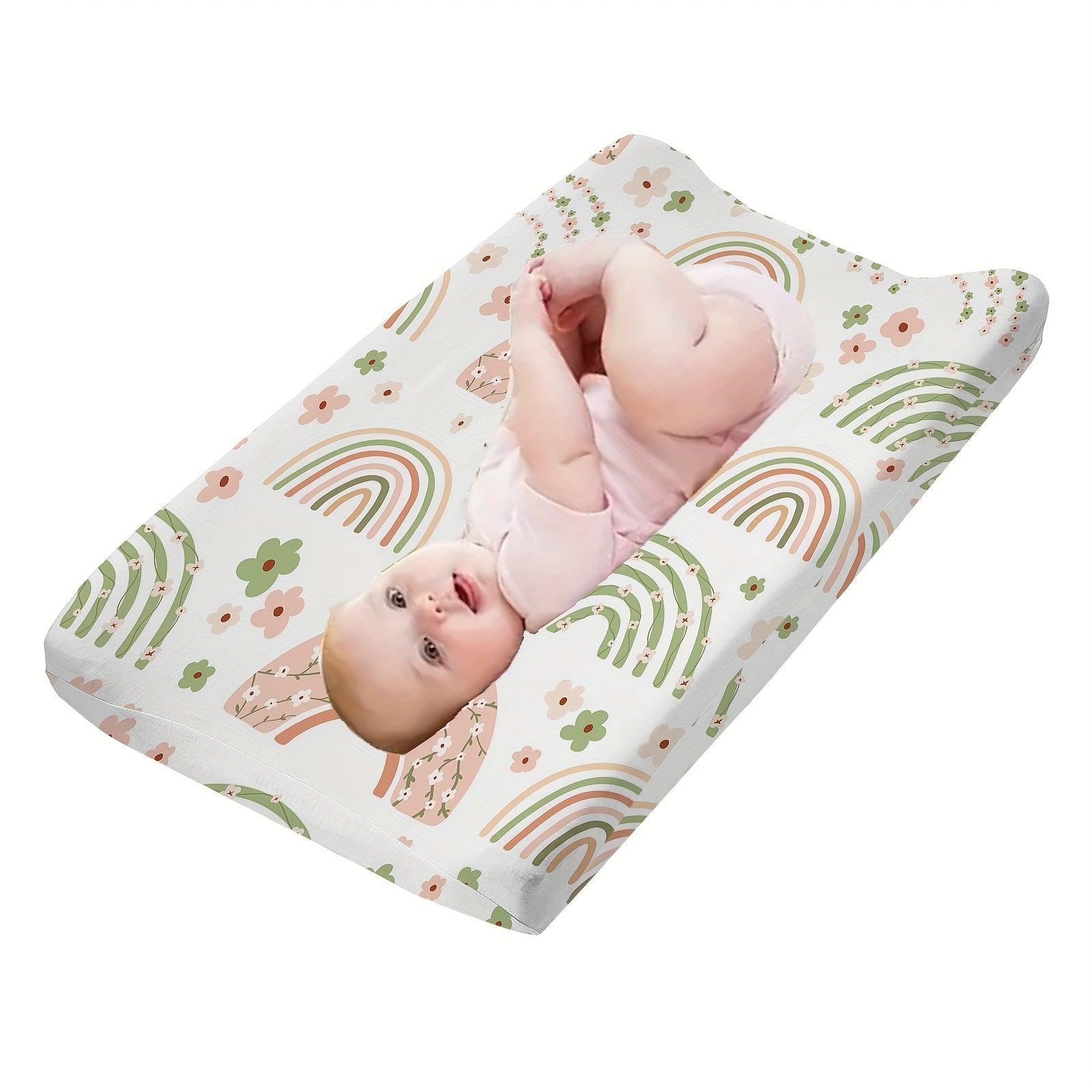 Baby Changing Pad Cover Gender-Neutral Cotton Waterproof Nursery Accessory