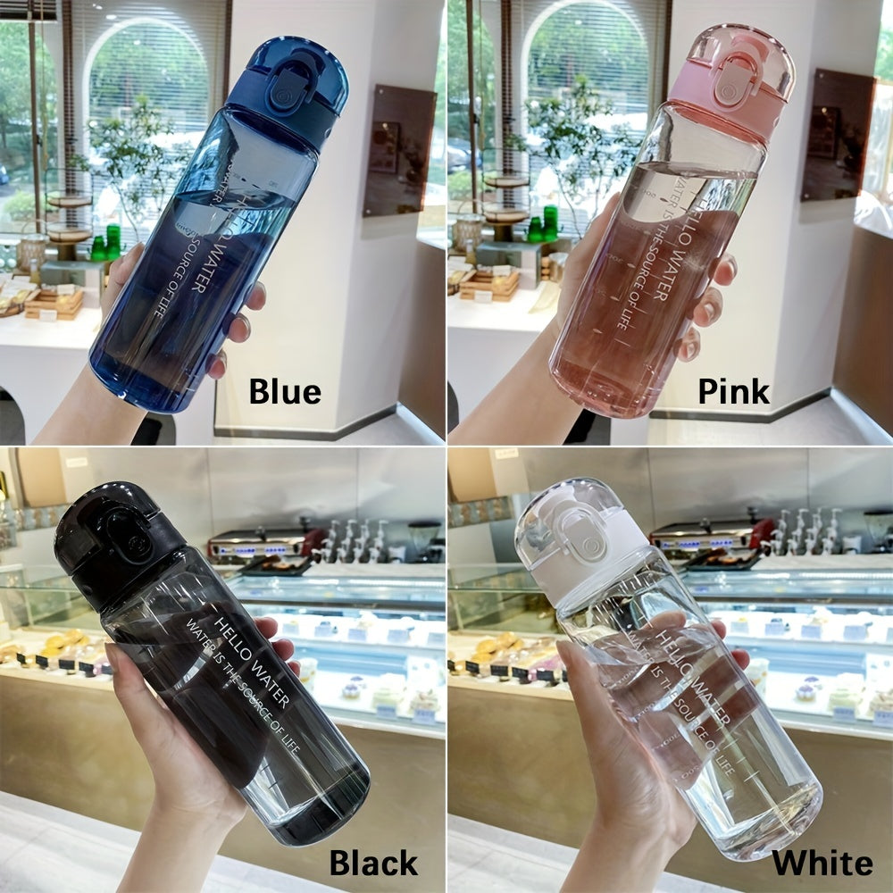 Water Bottle 780ml Leakproof Clear for Gym Travel